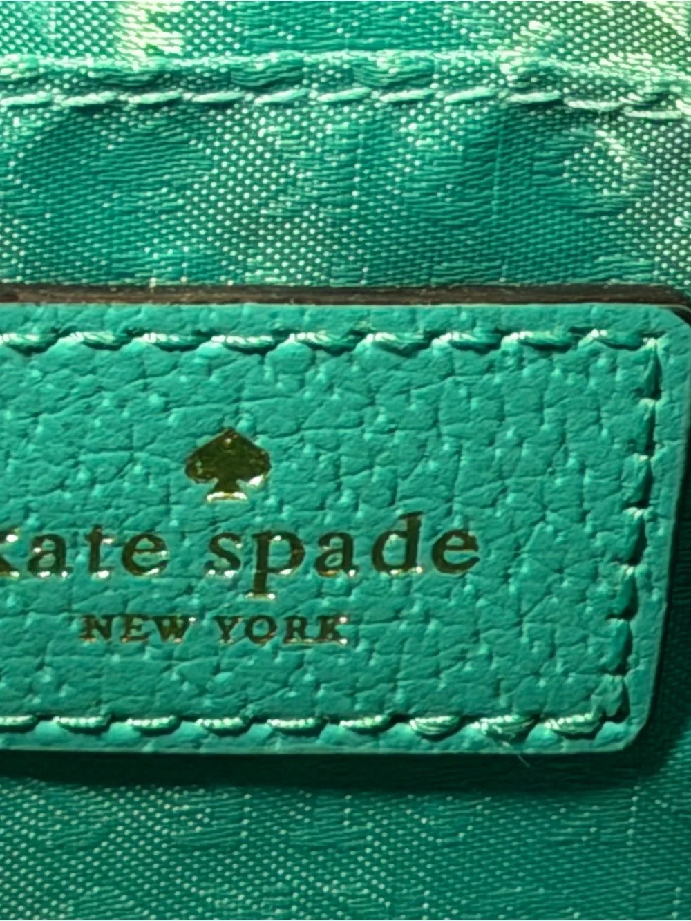 kate spade Turquoise Leather Crossbody Bag